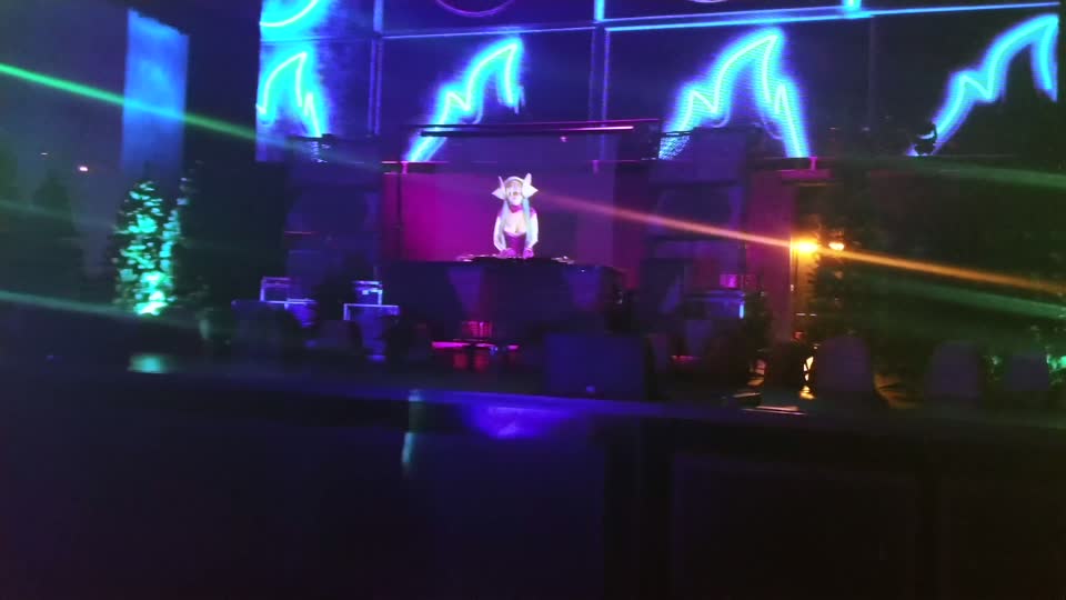 DJ Sona hologram at SLS, Las Vegas — Riot Games x Red Bull